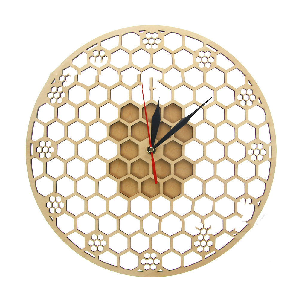Round Wooden Wall Clock