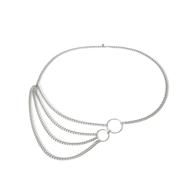 Women's Body Chain Waist Chain Six Silver - Shop at LoveMi