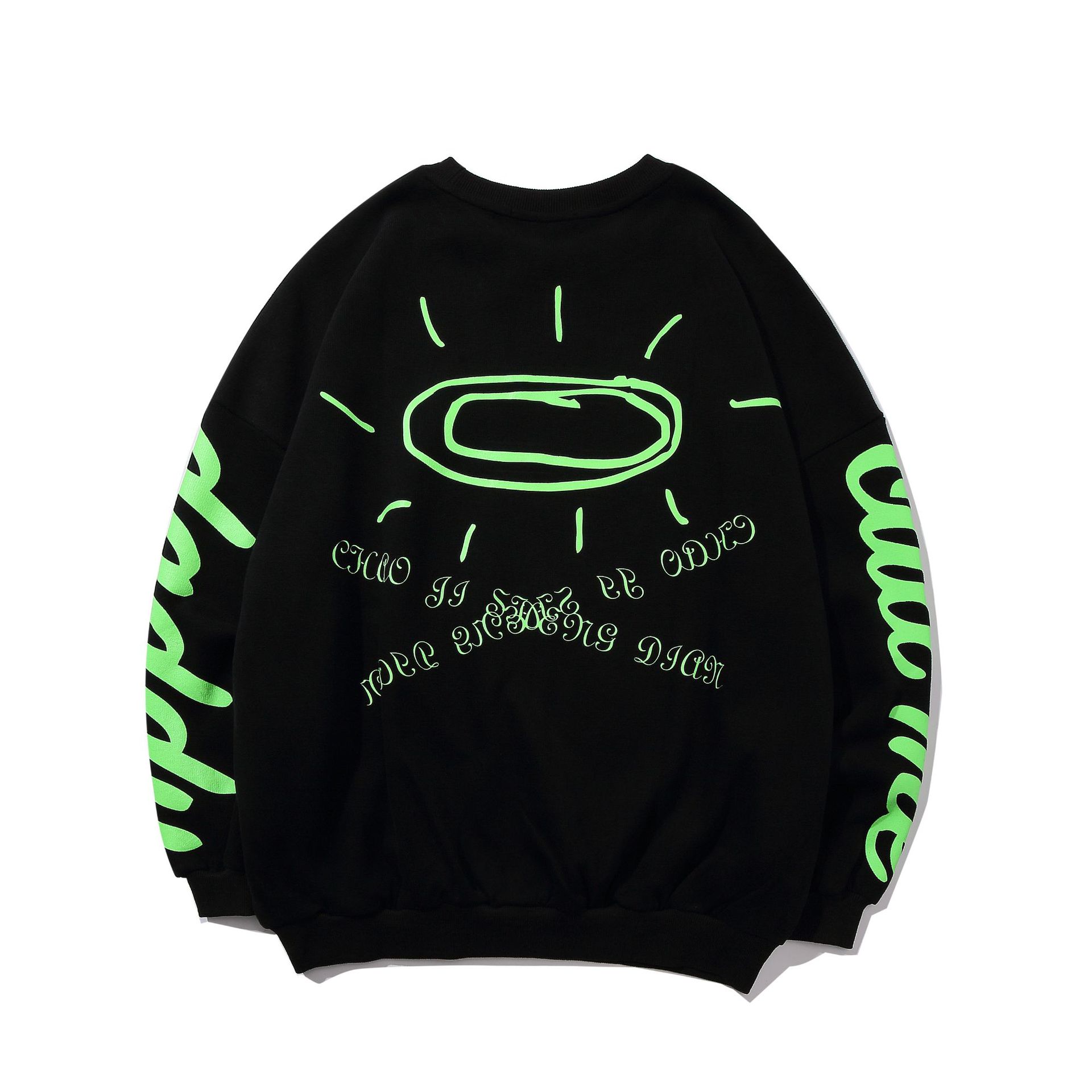 Title 1, Spring New Japanese Harajuku Graffiti Sweater f...