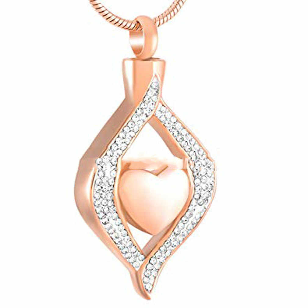 Pet Ashes Jewelry Heart-shaped Stainless Steel Plating Jewelry Pendant