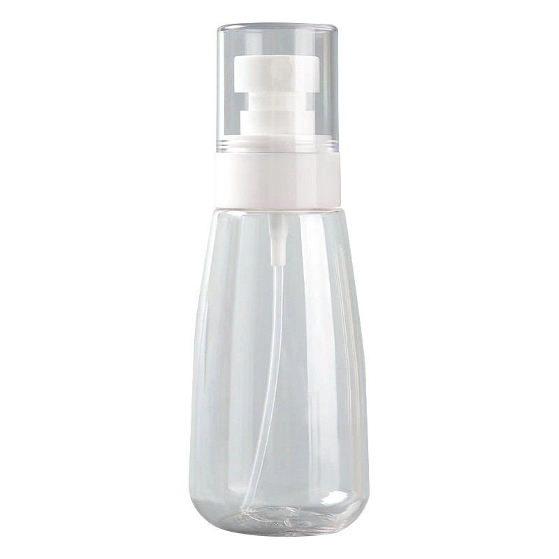 Clear lotion bottle