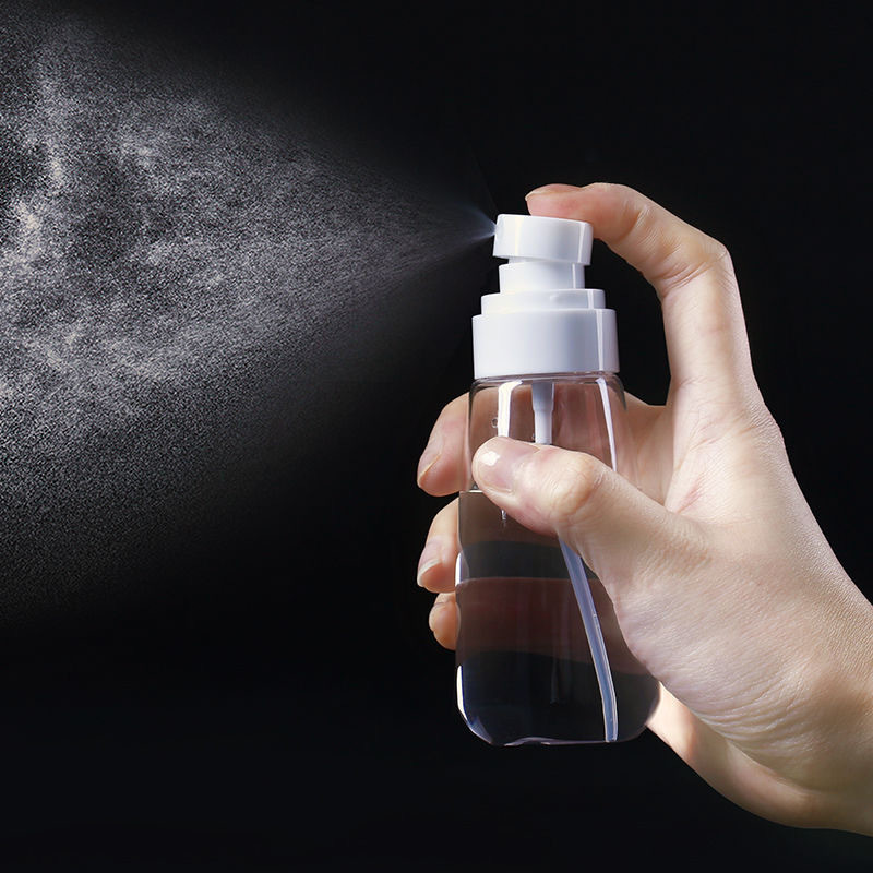 Transparent spray bottle