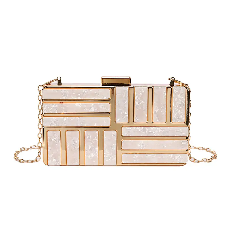 Ladies Square Bag Acrylic Clutch
