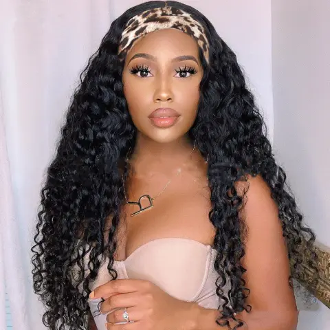 Wig Female Middle Point Small Wavy Long Curly Hair