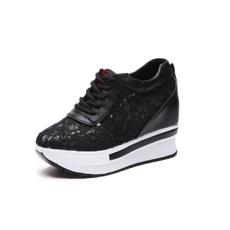 Mesh Lace-Up Platform Shoes, picture 4 of 4