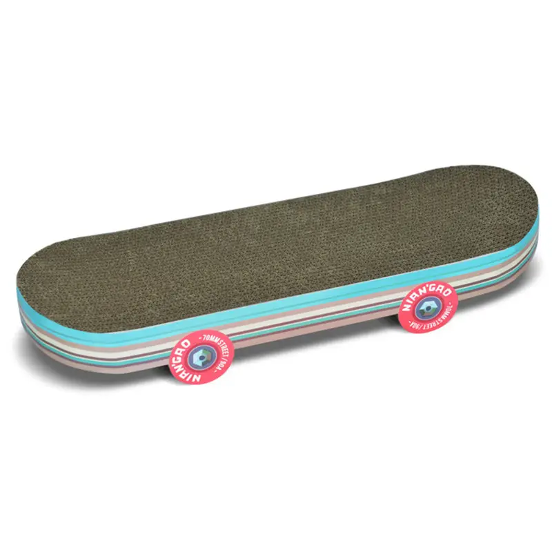 Rice Cake Skateboard Cat Scratching Board Corrugated
