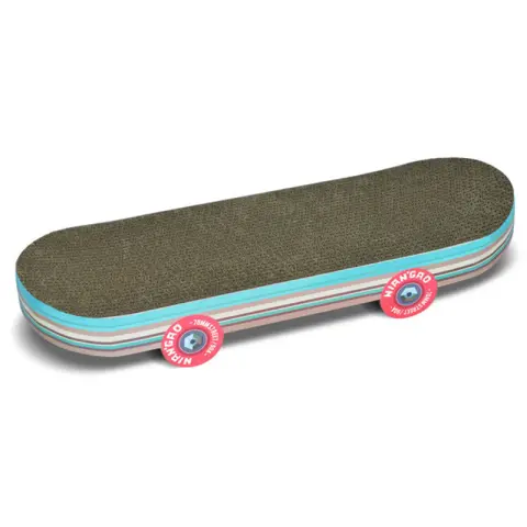 Rice Cake Skateboard Cat Scratching Board Corrugated Small Cat