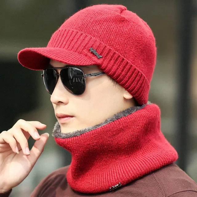 Winter Warm Knitted Hats Plus Woolen Caps, Earmuffs, Youth Caps, Cotton Caps, Caps Red - Shop at LoveMi