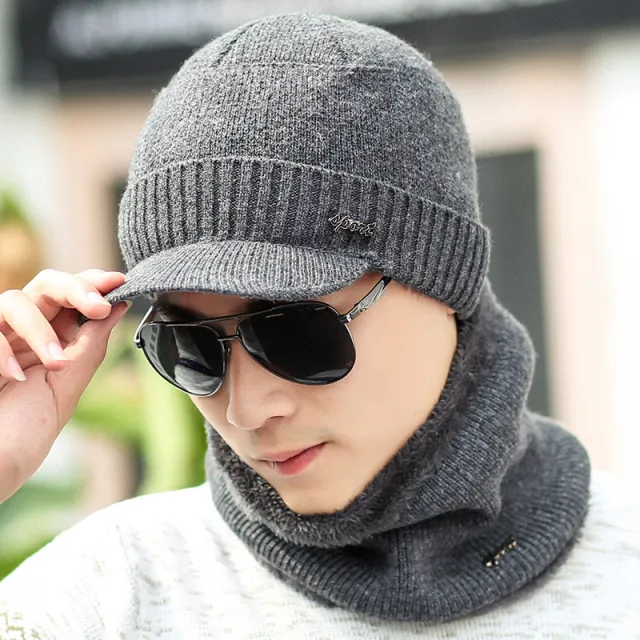 Winter Warm Knitted Hats Plus Woolen Caps, Earmuffs, Youth Caps, Cotton Caps, Caps Grey - Shop at LoveMi