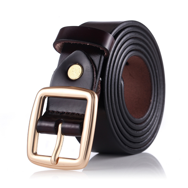 Title 1, Imitation Copper Buckle Pin Buckle Trouser Belt...