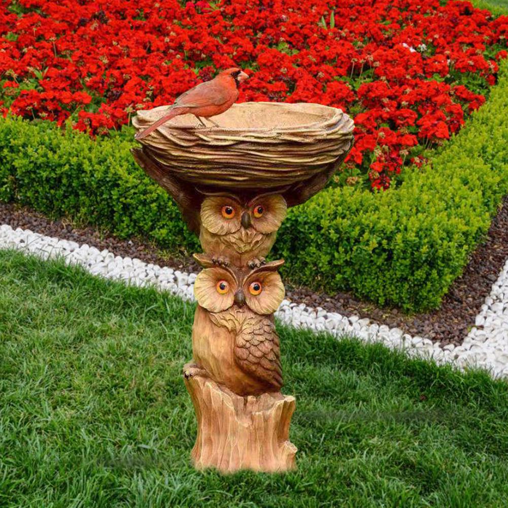 Title 5, Bird Bath & Feeder Pedestal Free Standing Garde...