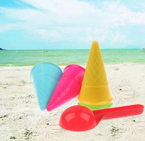 Title 1, Ice Cream Cone Digging Spoon Set Beach Toys