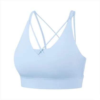 Slim Yoga Vest Gathers Up The Shape To Reduce The Milk And Shock Absorption Blue - Shop at LoveMi