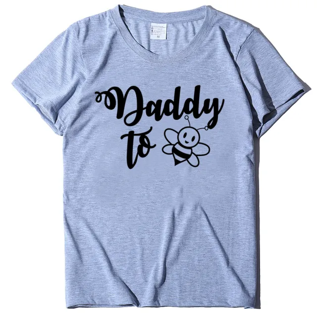 Little Bee Printed Top Loose Large Mid length Short Sleeve Grey - Shop at LoveMi