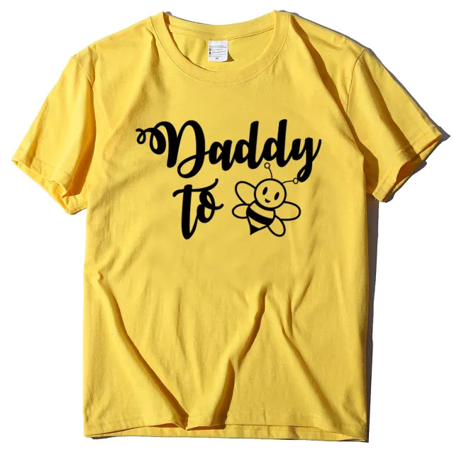 Little Bee Printed Top Loose Large Mid length Short Sleeve Yellow - Shop at LoveMi