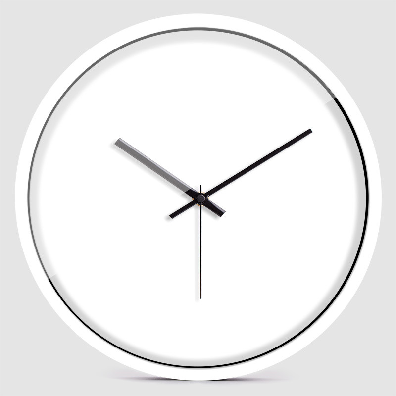 Round Metal Wall Clock, Silent Movement, picture 9 of 9
