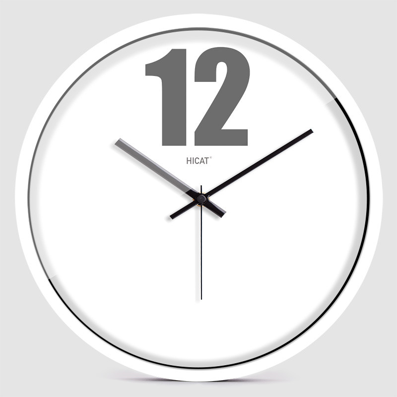 Round Metal Wall Clock, Silent Movement, picture 7 of 9