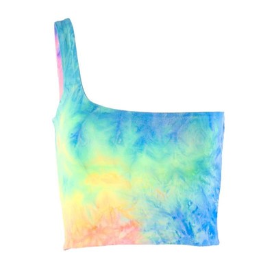 Title 3, Herbstkleid Beliebt Sexy One-Shoulder-Tie-Dye W...