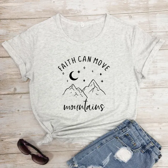 Foreign Trade T shirt The World Has Bigger European And American Letters Short Sleeve Marble - Shop at LoveMi