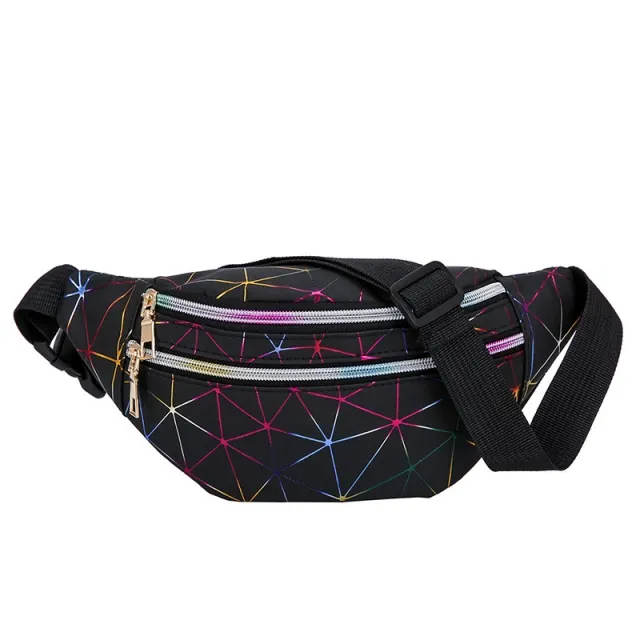 Crossbody Colorful Waterproof Beach Bag Black - Shop at LoveMi