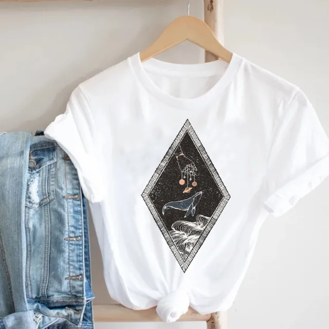 Women'S Short Sleeve T Shirt With Butterfly Print - Shop at LoveMi