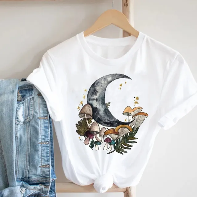 Women'S Short Sleeve T Shirt With Butterfly Print - Shop at LoveMi
