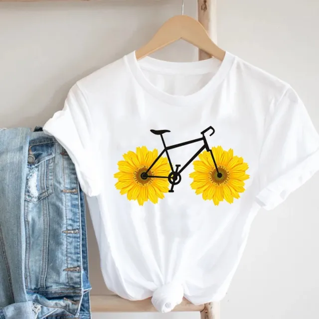 Women'S Short Sleeve T Shirt With Butterfly Print I - Shop at LoveMi