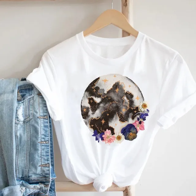 Women'S Short Sleeve T Shirt With Butterfly Print B 2Xl - Shop at LoveMi