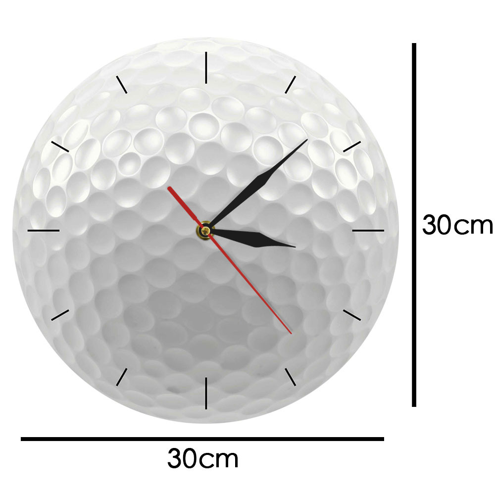 The Round Wall Clock Of The Golf Rack The Sports Wall Clock Of The Golf Club The Wall Clock Of The Golf Silent Sweeping Seconds