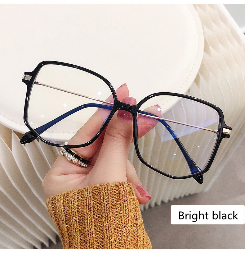 Title 10, Anti-blue Light Flat Mirror Ladies Retro Big Fr...