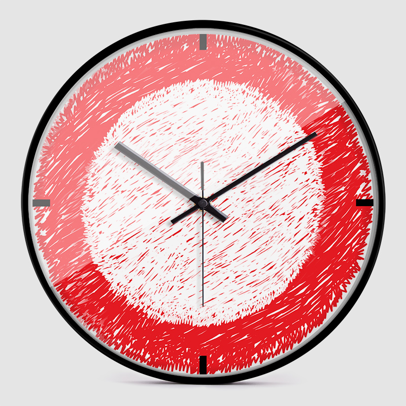 Round Metal Wall Clock, picture 4 of 4