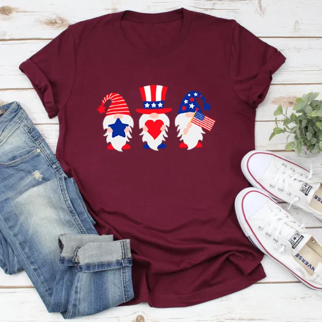 Christmas Hat Star Love Pattern Color Printing Wine Red - Shop at LoveMi