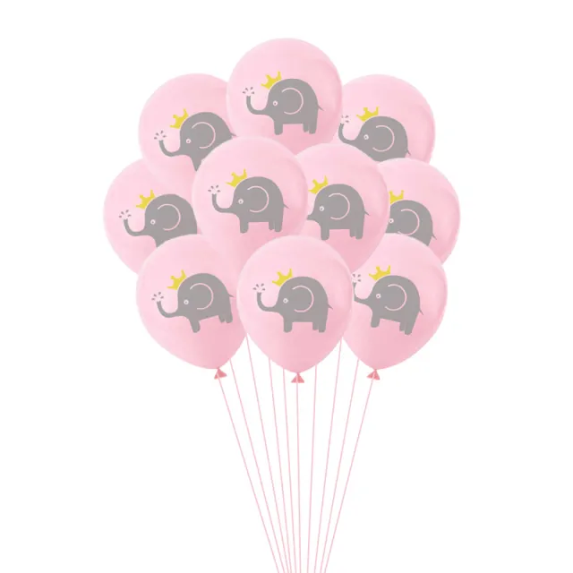 Cartoon Baby Elephant Sequin Balloon Set Wedding Birthday Theme Party Supplies Net Red Confetti Balloon Set Pink - Shop at LoveMi