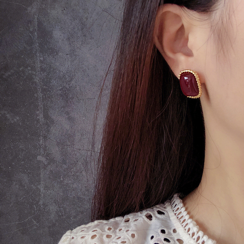 Earrings French Baroque Style Stud Earrings