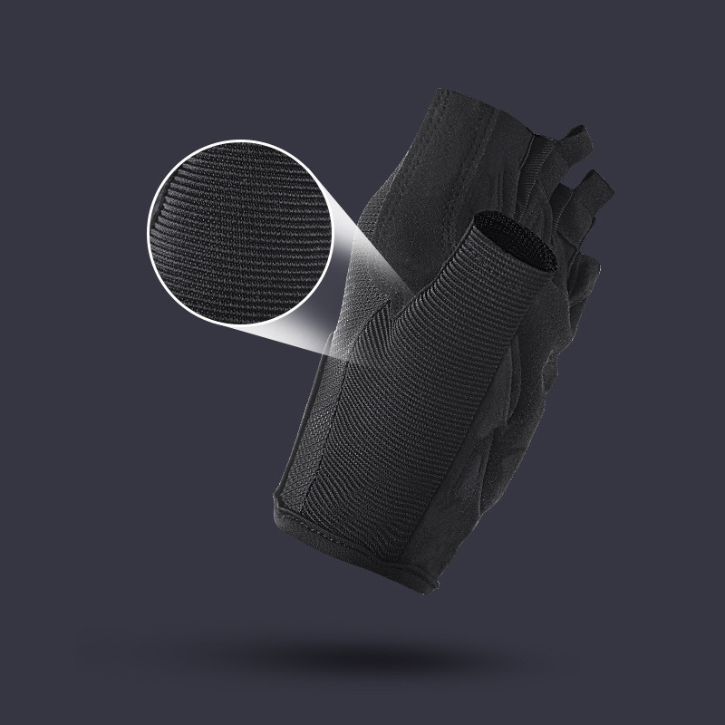 Sports Fitness Cycling Non-slip Shock Absorption Wear-resistant Bicycle Half-finger Gloves