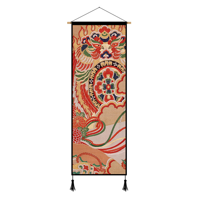 Japanese Style Living Room Hanging Cloth Background Cloth Tapestry Crane