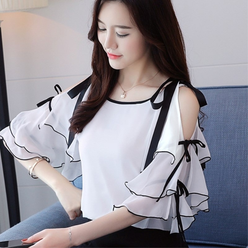 Title 3, Chiffon Small Shirt Women