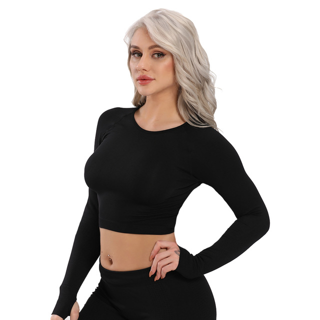 Title 12, Seamless Yoga Top Fitness Long Sleeve Women Gym...