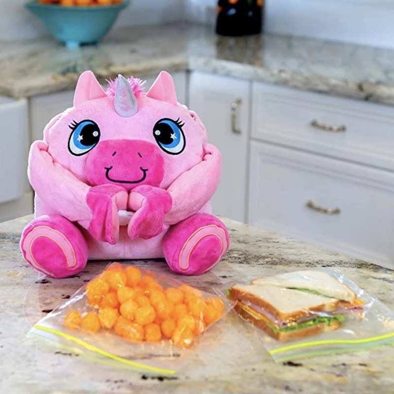 Animal Lunch Bag Portable Animal Lunch Bag Children Plush Lunch Bag With Rice Insulation Bag — foto 8