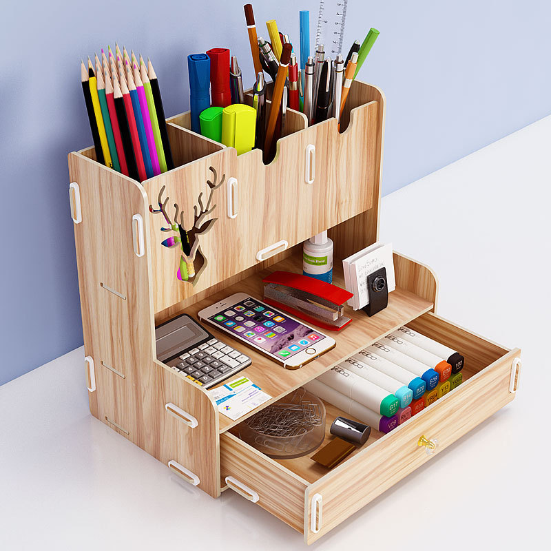 Ayane Creative Pen Pencil Holder Receiving Box Desktop Learning