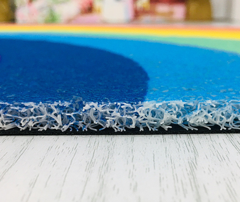 Thickened Semicircle Rainbow Silk Enclosure Floor Mat For Bathroom — foto 5