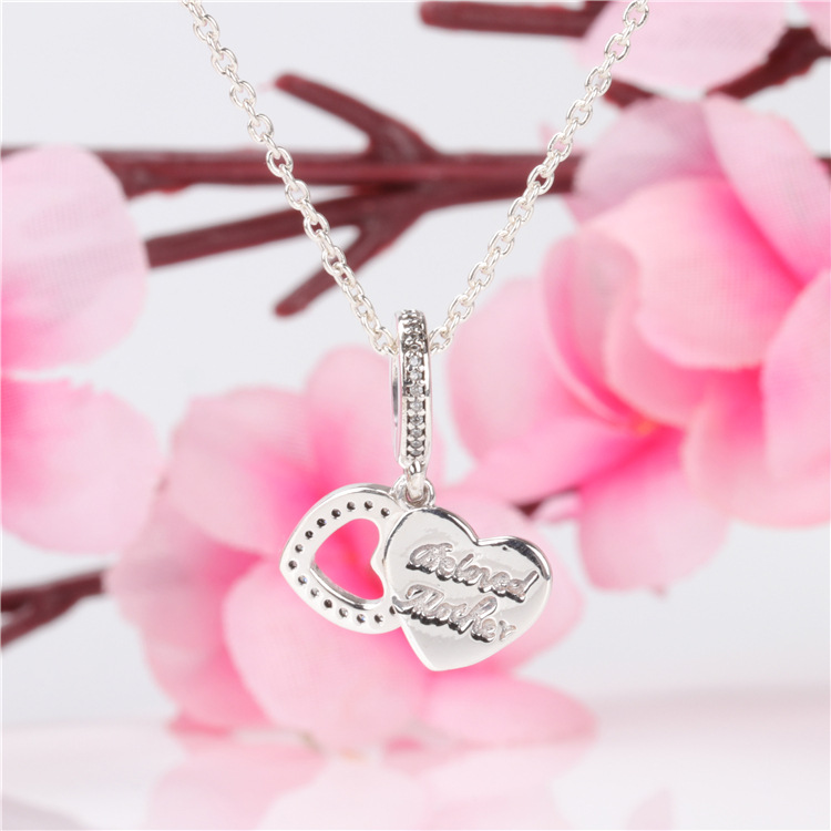 Mother Pendant, Fashionable Heart Pendant Necklace