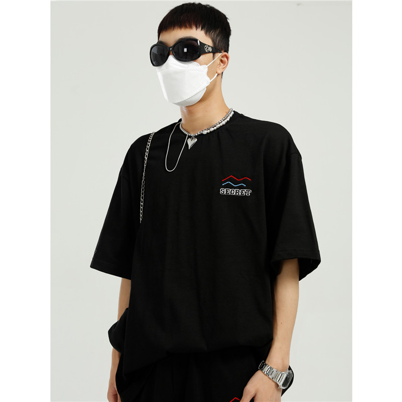 Japanese Simple Letters Casual Suit Men