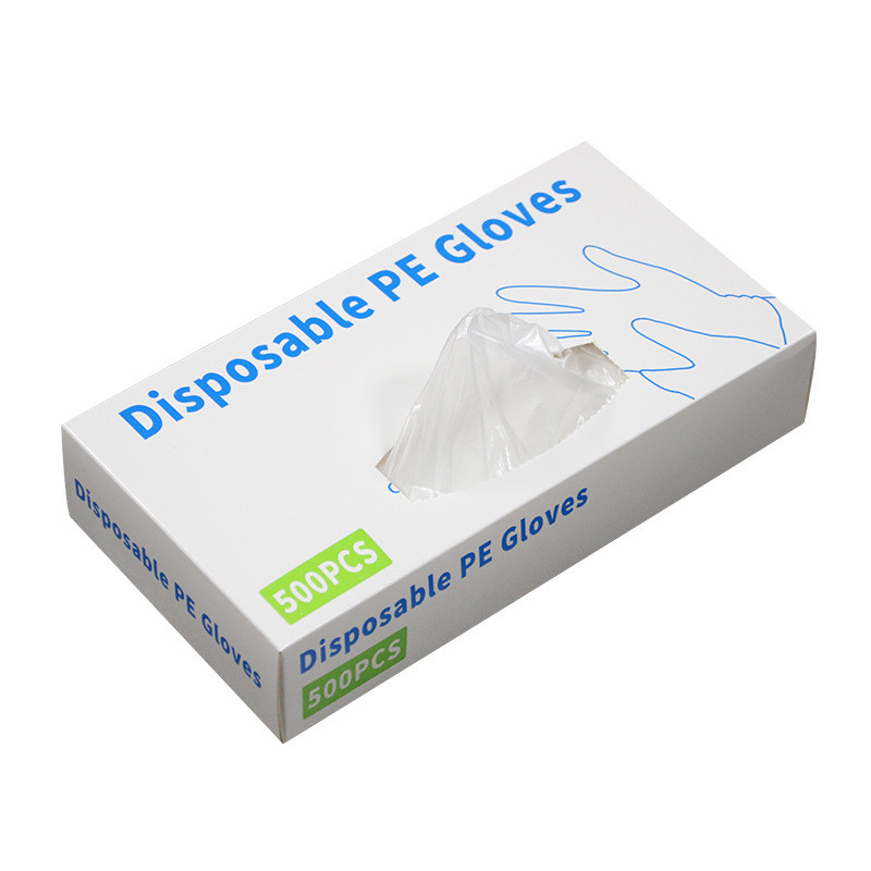 Title 3, Disposable Boxed Film PE Gloves English Version...