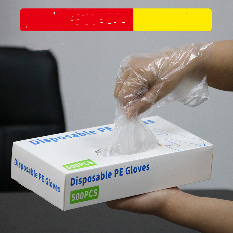 Title 6, Disposable Boxed Film PE Gloves English Version...