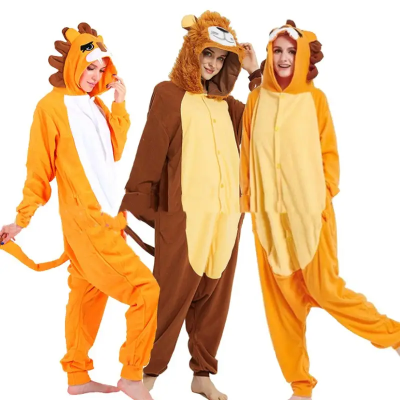 Lovers Halloween Lion King Cartoon Animal One-Piece