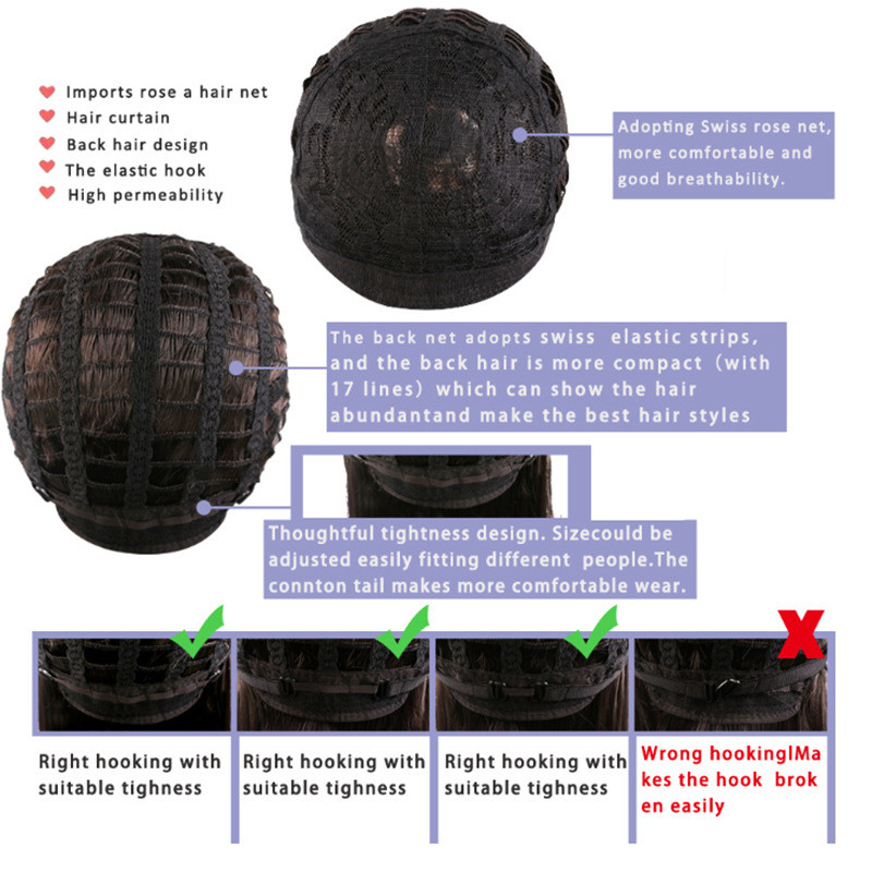 Women's Short Straight Hair, Black Gradient Burgundy Bobo Short Hair - Image 1