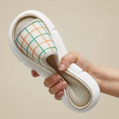 Stepping On Shit, Soft Bottom, Silent Wooden Floor, Silent Sandals And Slippers - Beige - View 1