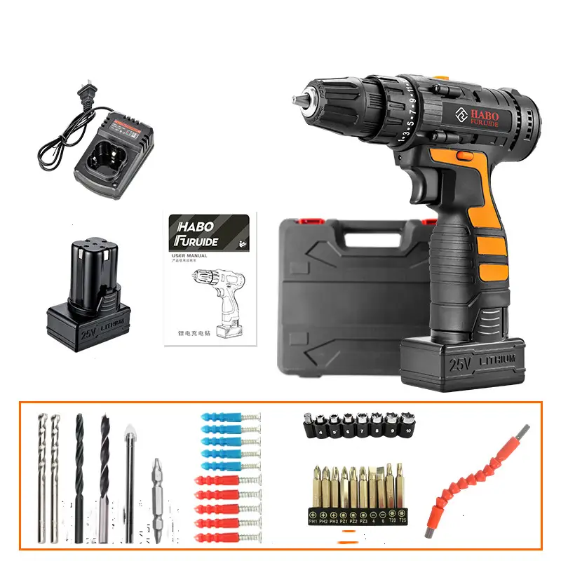 12V Lithium Electric Drill Rechargeable Multifunctional Household