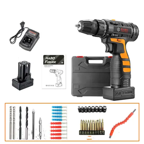 12V Lithium Electric Drill Rechargeable Multifunctional Household Screwdriver